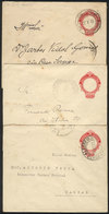 BRAZIL: 3 Stationery Covers  RHM.EN-78 ("E.U.BRASIL" Watermark) Used In 1931/2, All With The Watermark In Different Posi - Entiers Postaux