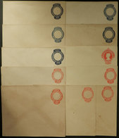 BRAZIL: 11 Old Unused Stationery Envelopes, High RHM Catalogue Value, Good Opportunity! - Interi Postali