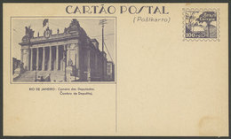 BRAZIL: RHM.BP-84, View Of The Chamber Of Deputies, With Bilingual Inscriptions In Portuguese And Esperanto, Very Nice! - Entiers Postaux