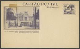 BRAZIL: RHM.BP-93, View Of Guanabara Palace (Presidential Residence), Bilingual Inscriptions In Portuguese And Esperanto - Ganzsachen