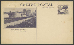 BRAZIL: RHM.BP-100, View Of Placa Paris, Bilingual Inscriptions In Portuguese And Esperanto, Very Nice! - Ganzsachen
