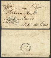 BRAZIL: Entire Letter Dated 15/JUL/1853 Sent From Rio De Janeiro To Villa Da Barca (Portugal) By British Mail, With Inte - Cartes-maximum