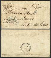 BRAZIL: Entire Letter Dated 15/JUL/1853 Sent From Rio De Janeiro To Villa Da Barca (Portugal) By British Mail, With Inte - Maximumkarten