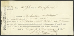 BRAZIL: Interesting Receipt Of The Mail Dated Formiga 21/FE/1865 - Maximum Cards