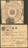 BRAZIL: 25/JUN/1899 Amazonas - Rio: Official Cover Of The "Commando Do 1º Districto Militar" With Violet Marks On Front  - Maximum Cards