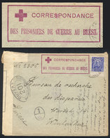 BRAZIL: PRISONER OF WAR IN BRAZIL: Cover Sent From Rio De Janeiro To Switzerland In AU/1918 Franked With 200rs And Viole - Cartoline Maximum