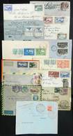 BRAZIL: 12 Covers + 1 Front Used Between 1922 And 1948, All With Commemorative Stamps In The Postage, VF General Quality - Cartoline Maximum