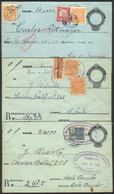 BRAZIL: Circa 1930/1936, Covers With DECLARED VALUE, Interesting Cancel, VF Quality! - Cartes-maximum