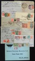 BRAZIL: 8 Airmail Covers Used Between 1930 And 1937, With Very Nice Postages, Nice Postmarks And Interesting Flights, Fi - Maximum Cards