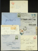 BRAZIL: 7 Covers Used Between 1930 And 1944, All With Interesting CENSOR MARKS, Including Of The 1930 Revolution In Rio  - Maximum Cards