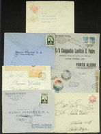 BRAZIL: 7 Covers Used Between 1930 And 1944, All With Interesting CENSOR MARKS, Including Of The 1930 Revolution In Rio  - Cartoline Maximum