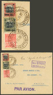 BRAZIL: Airmail Cover Sent Via NYRBA From Minas To Caxias, Franked With 3,300rs. And Interesting Postmark "MINAS - CORRE - Maximum Cards