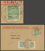 BRAZIL: 6/NO/1930 Pelotas - Porto Alegre: Cover Flown By VARIG, Franked By RHM.V-1 + Other Values, Arrival Backstamp, Ex - Cartes-maximum