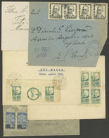 BRAZIL: 5 Used Covers, All With Interesting Postages, Most Of Fine Quality! - Maximum Cards