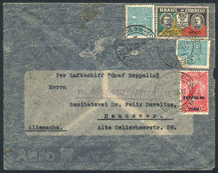 BRAZIL: ZEPPELIN: Cover Sent From Santa Cruz To Germany On 31/AU/1931, Very Nice! - Cartes-maximum