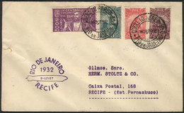 BRAZIL: Cover Flown Via ZEPPELIN From Rio De Janeiro To Recife On 16/SE/1932, VF Quality! - Cartoline Maximum