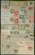 BRAZIL: FIRST FLIGHTS Or Special Flights: 20 Covers Flown By Various Airlines Between 1933 And 1942, Most With Interesti - Cartoline Maximum