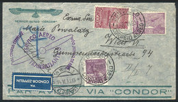 BRAZIL: ZEPPELIN: Cover Sent From Sao Paulo To Austria On 7/JUN/1933, VF Quality! - Cartoline Maximum