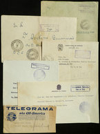 BRAZIL: Circa 1934/1950: 6 Covers Used With Postal Franchises, VF Quality! - Cartoline Maximum