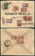 BRAZIL: 15/JA/1934 PARNAHYBA To Rio De Janeiro, Cover Sent By Airmail (via PANAIR) With Spectacular Postage Of 12,700Rs. - Cartes-maximum