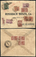 BRAZIL: 15/JA/1934 PARNAHYBA To Rio De Janeiro, Cover Sent By Airmail (via PANAIR) With Spectacular Postage Of 12,700Rs. - Cartoline Maximum