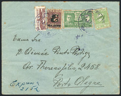 BRAZIL: Cover Sent Via VARIG From Bagé To Porto Alegre On 10/MAR/1934, Franked By RHM.V-35 + V-39A (with Watermark) + Ot - Cartes-maximum