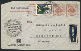 BRAZIL: MIXED POSTAGE, STAMP ADDED DUE TO INSUFFICIENT POSTAGE: Airmail Cover Originally Sent From Rio To Germany On 17/ - Cartes-maximum