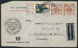 BRAZIL: MIXED POSTAGE, STAMP ADDED DUE TO INSUFFICIENT POSTAGE: Airmail Cover Originally Sent From Rio To Germany On 17/ - Cartoline Maximum