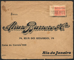 BRAZIL: Undated Cover Sent To Rio Franked With 300Rs., With PAQUEBOT Cancel In Double Rectangle, Very Nice! - Cartes-maximum