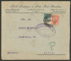 BRAZIL: 30/JUN/1936 Sao Paulo - Bahia: Cover With Interesting Local CENSOR Marks Of Sao Paulo, VF! - Cartoline Maximum