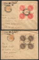 BRAZIL: 2 Express Covers Sent From Copacabana (Rio) To Bom Jardim And Sant'Anna De Yapuhyba On 10/SE/1936, Franked With  - Cartoline Maximum