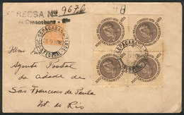 BRAZIL: Express Cover Sent From Copacabana (Rio) To Sao Francisco De Paula On 21/SE/1936 Franked With 1,300Rs. Including - Cartes-maximum