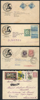 BRAZIL: 4 Covers Used Between 1939 And 1968, All Franked With Commemorative Stamps, VF! - Cartes-maximum