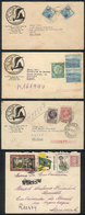 BRAZIL: 4 Covers Used Between 1939 And 1968, All Franked With Commemorative Stamps, VF! - Cartoline Maximum