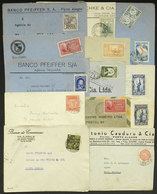 BRAZIL: 14 Covers Used In The Early 1940s, All With Postages Of "isolated" Commemorative Stamps, High Market Value, Good - Cartes-maximum