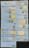 BRAZIL: 15 Covers Used In The Early 1940s, All Include In Their Postage One Or More Commemorative Stamps, Some Postages  - Cartoline Maximum