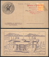 BRAZIL: Postcard Commemorating The III Congress On Engineering And Railways Laws, Held In Belo Horizonte, With Special H - Cartoline Maximum