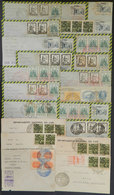 BRAZIL: 24 Covers Flown By VASP In 1940, All Bearing Spectacular Postages Of Commemorative Stamps, Almost All Of First O - Cartoline Maximum