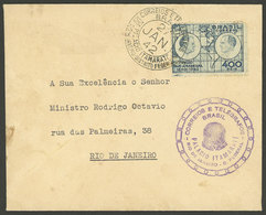 BRAZIL: Cover Franked By RHM.C-150 Alone, Used In Rio On 27/JA/1942, With Special Postmark Of The Itamarati Palace, Comm - Cartoline Maximum