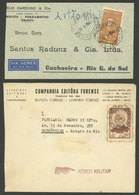 BRAZIL: 2 Covers Flown By MILITARY AIRPLANE In 1944 And 1959, Interesting! - Cartoline Maximum