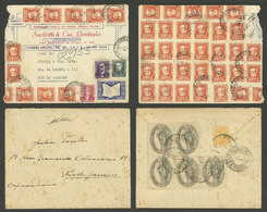 BRAZIL: 2 Covers With Very Nice Postages! - Cartes-maximum