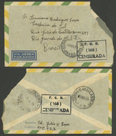 BRAZIL: Cover Of The FEB (Força Expedicionária Brasileira) Sent To Brazil On 9/AP/1945 By A Soldier In Europe, Torn But  - Cartes-maximum