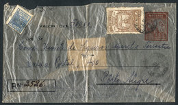 BRAZIL: Special Envelope For Declared Value With Additional Postage, Sent From Campo Bom To Porto Alegre On 9/DE/1948, I - Cartes-maximum