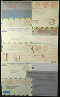 BRAZIL: 29 Covers Used Between 1961 And 1968 (one Of 1949), All With Meter Postages With Interesting ADVERTISING Slogans - Maximum Cards