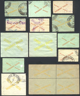 BRAZIL: OFFICIAL SEALS: Interesting Lot, Mint (without Gum) Or Used, VF General Quality! - Autres & Non Classés