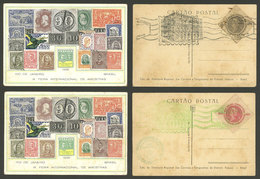 BRAZIL: Intl. Fair Of Rio 1936, 2 Nice Cards With Special Postmarks, Minor Defects, Very Nice! - Rio De Janeiro