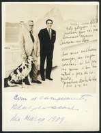BRAZIL: President Juscelino KUBITSCHECK And Adolpho Bloch, Photo Signed By Bloch And Dated 1989, Size 9 X 12 Cm, VF Qual - Rio De Janeiro