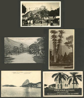 BRAZIL: 5 Old Postcards, Most Of Rio De Janeiro, Low Start! - Rio De Janeiro