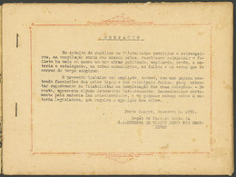 BRAZIL: Catalogue Of 1931 Of The VARIG Co., With Details Of Their Airmail Issues, Their Marks And Varieties. Rare And Ve - Autres & Non Classés