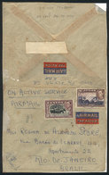 CEYLON: Airmail Cover Sent By A Member Of The RAF At The War Front (circa 1942) To Brazil, Very Interesting, Rare Destin - Ceylan (...-1947)